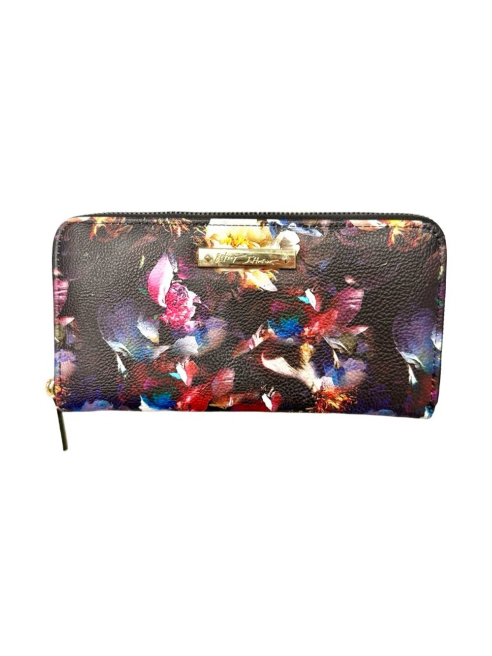 #BetseyJohnsonWallet #FloralWallet#DarkFloral #MoodyFloral #ZipAroundWallet